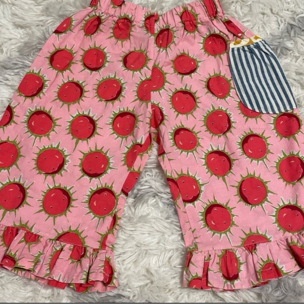 Matilda Jane Pink Sunburst Ruffle Pants size 4 years